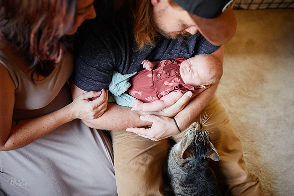 Baby Raylin: Lifestyle Newborn Family Portrait Session in Parma