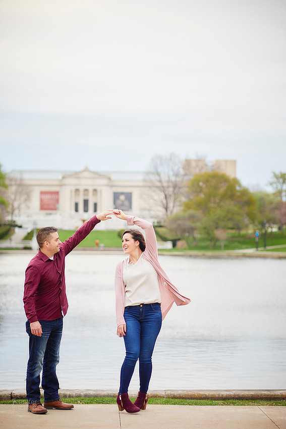 Tara & Pat: Engagement Session at the Cleveland Museum of Art and Wade Oval
