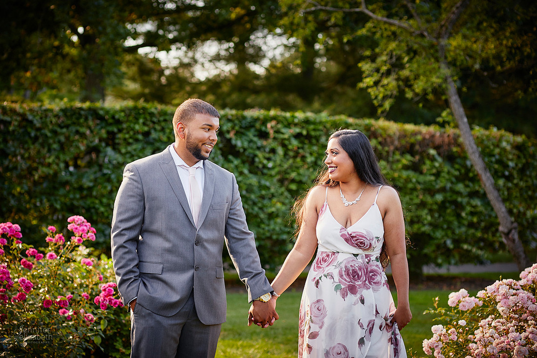 Stephanie & Vick: Engagement at Schoepfle Gardens