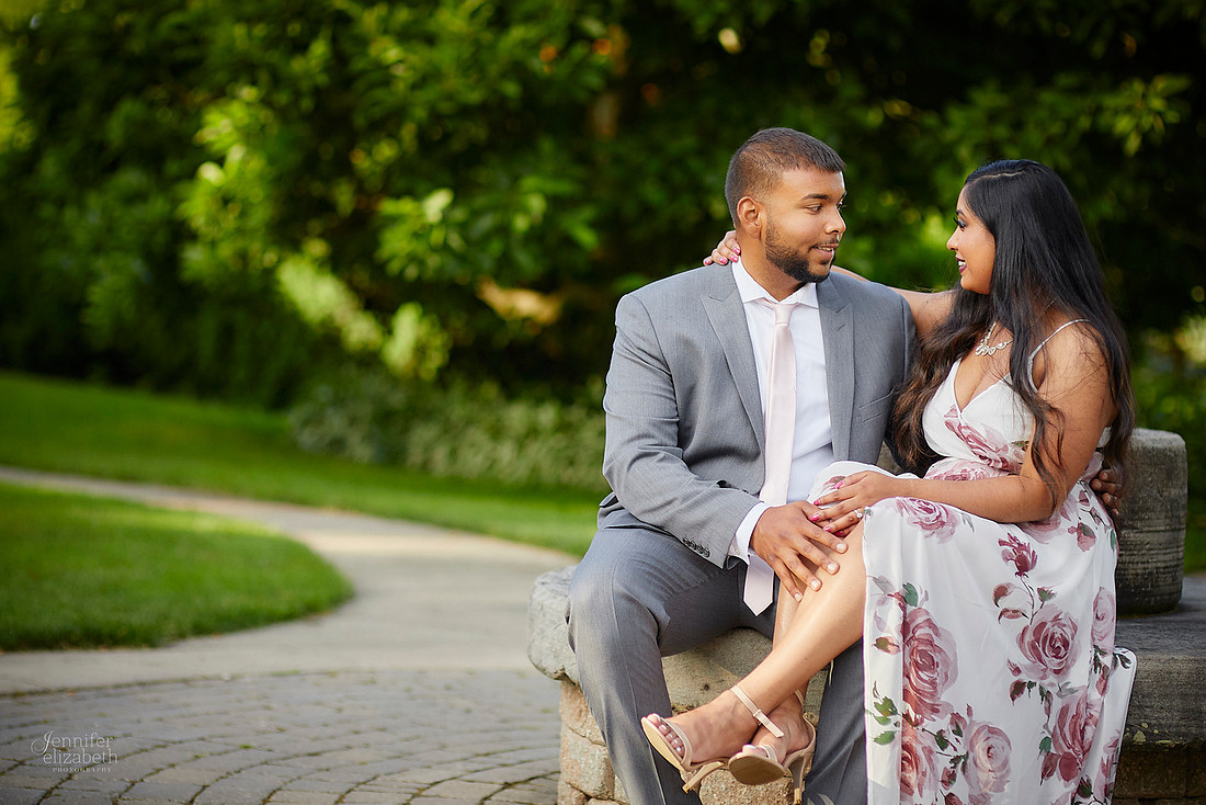 Stephanie & Vick: Engagement at Schoepfle Gardens