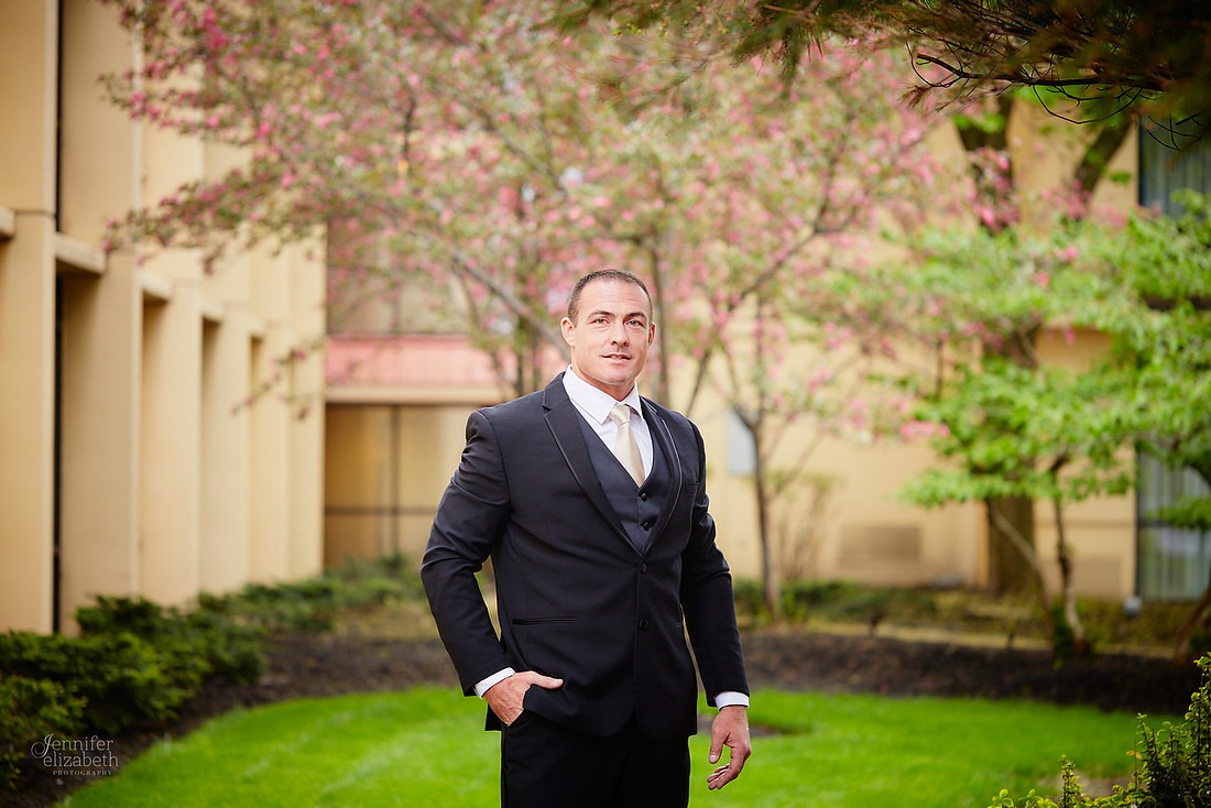Chrissy and Mike's Spring Wedding at the Cleveland Airport Marriott Hotel