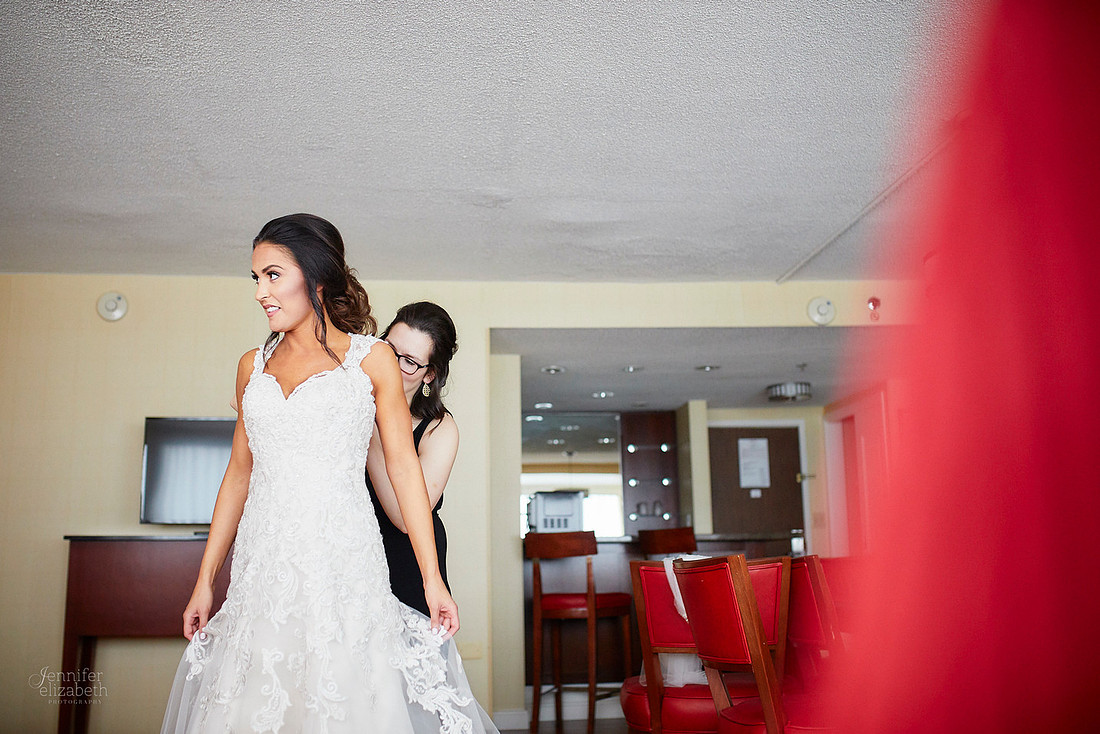 Chrissy and Mike's Spring Wedding at the Cleveland Airport Marriott Hotel