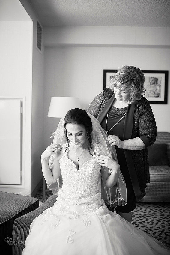 Chrissy and Mike's Spring Wedding at the Cleveland Airport Marriott Hotel