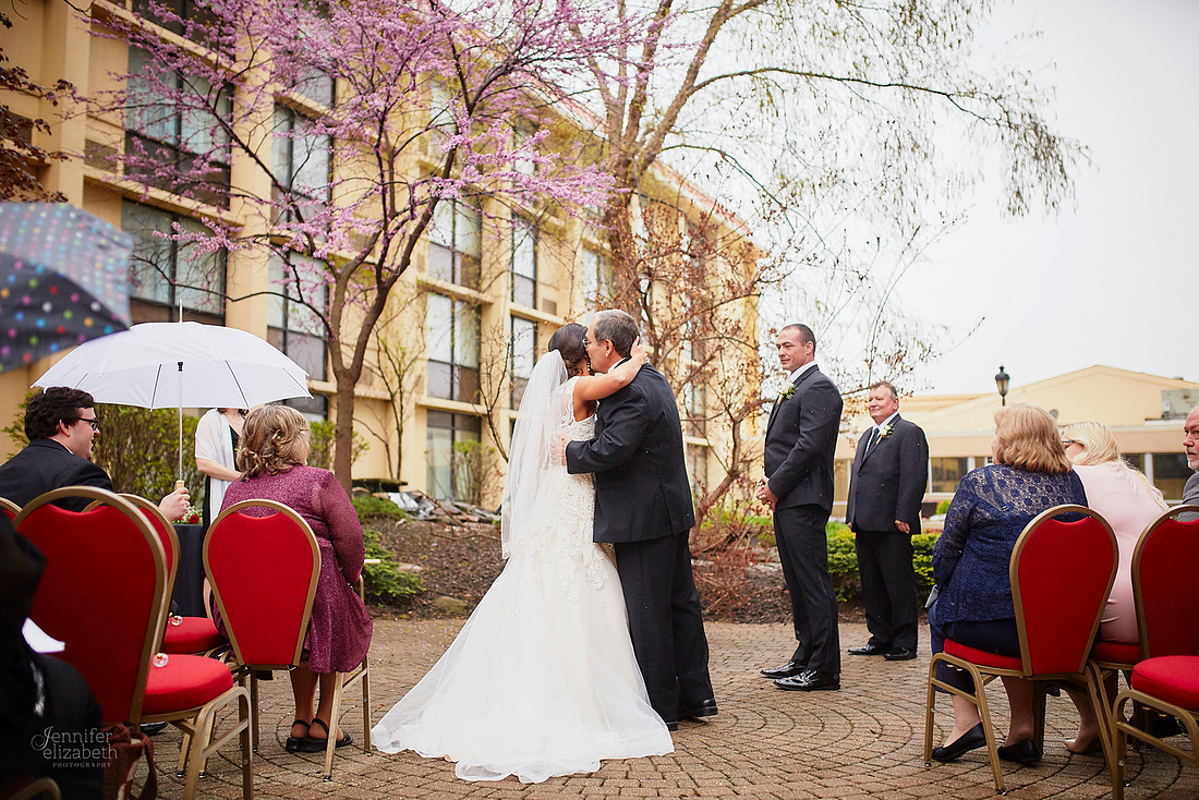 Chrissy and Mike's Spring Wedding at the Cleveland Airport Marriott Hotel