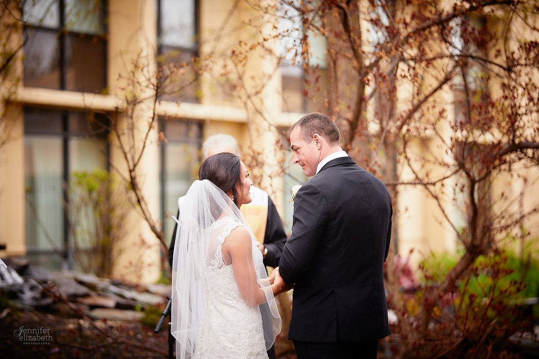 Chrissy and Mike's Spring Wedding at the Cleveland Airport Marriott Hotel