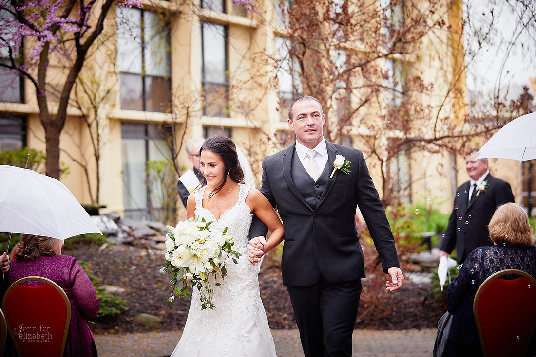Chrissy and Mike's Spring Wedding at the Cleveland Airport Marriott Hotel