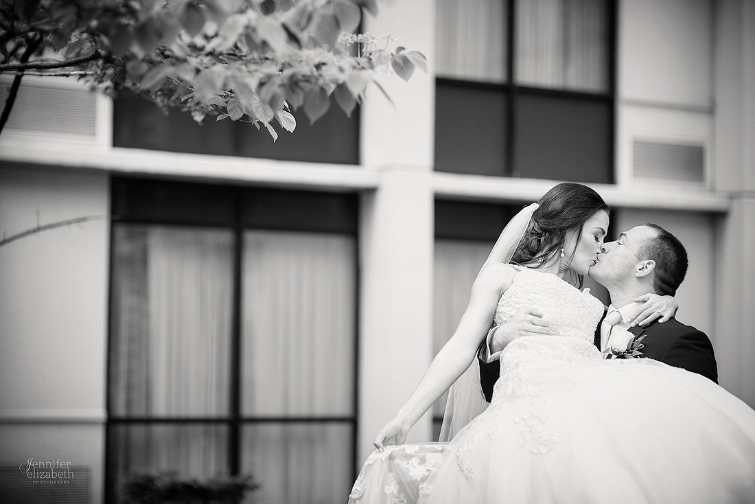 Chrissy and Mike's Spring Wedding at the Cleveland Airport Marriott Hotel
