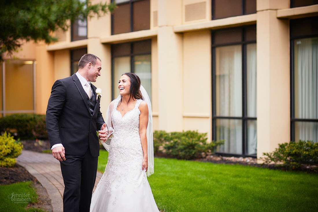 Chrissy and Mike's Spring Wedding at the Cleveland Airport Marriott Hotel