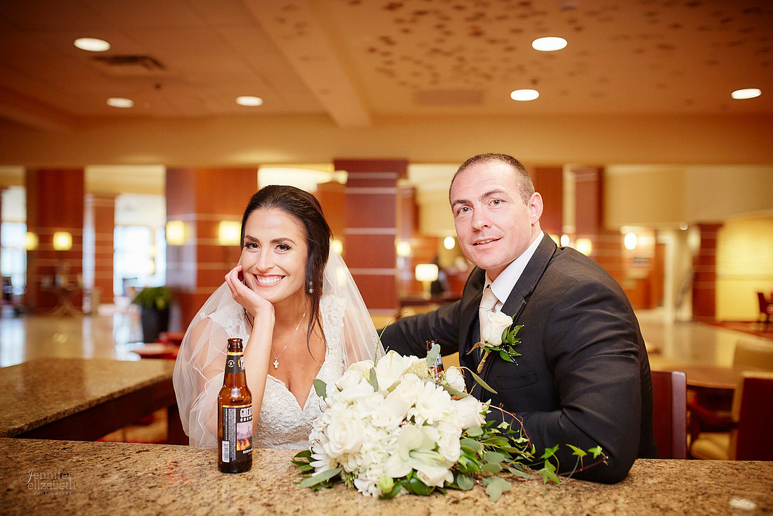 Chrissy and Mike's Spring Wedding at the Cleveland Airport Marriott Hotel