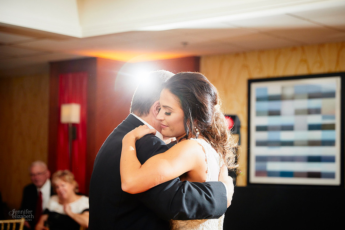 Chrissy and Mike's Spring Wedding at the Cleveland Airport Marriott Hotel