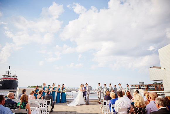 Emily & Brett: Great Lakes Science Center Wedding in Cleveland