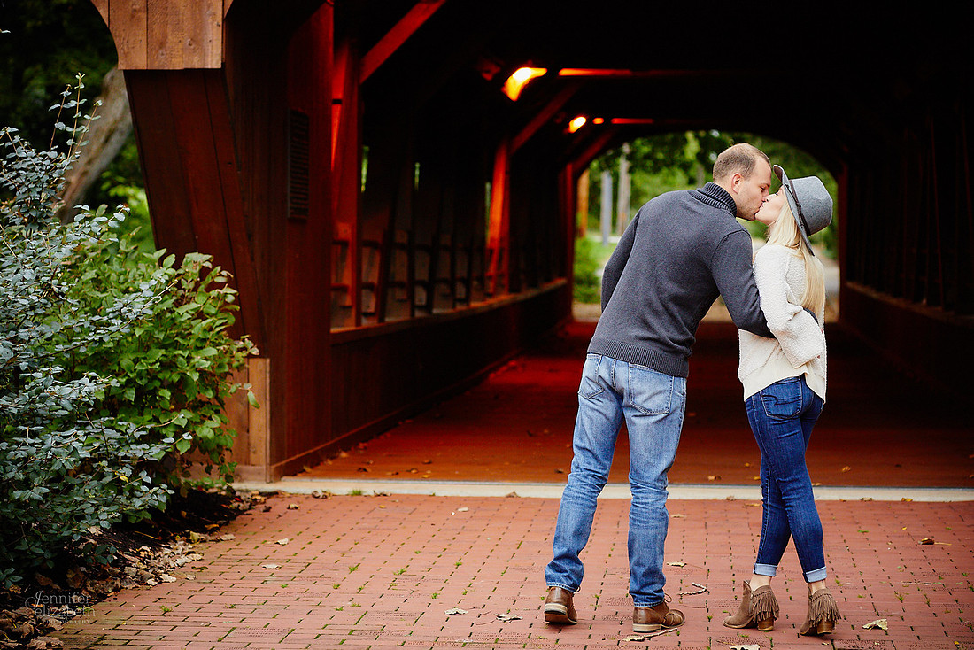 Brittany & Kyle: Engagement Session at David Fortier Park in Olmsted Falls