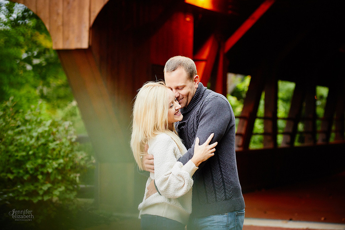 Brittany & Kyle: Engagement Session at David Fortier Park in Olmsted Falls