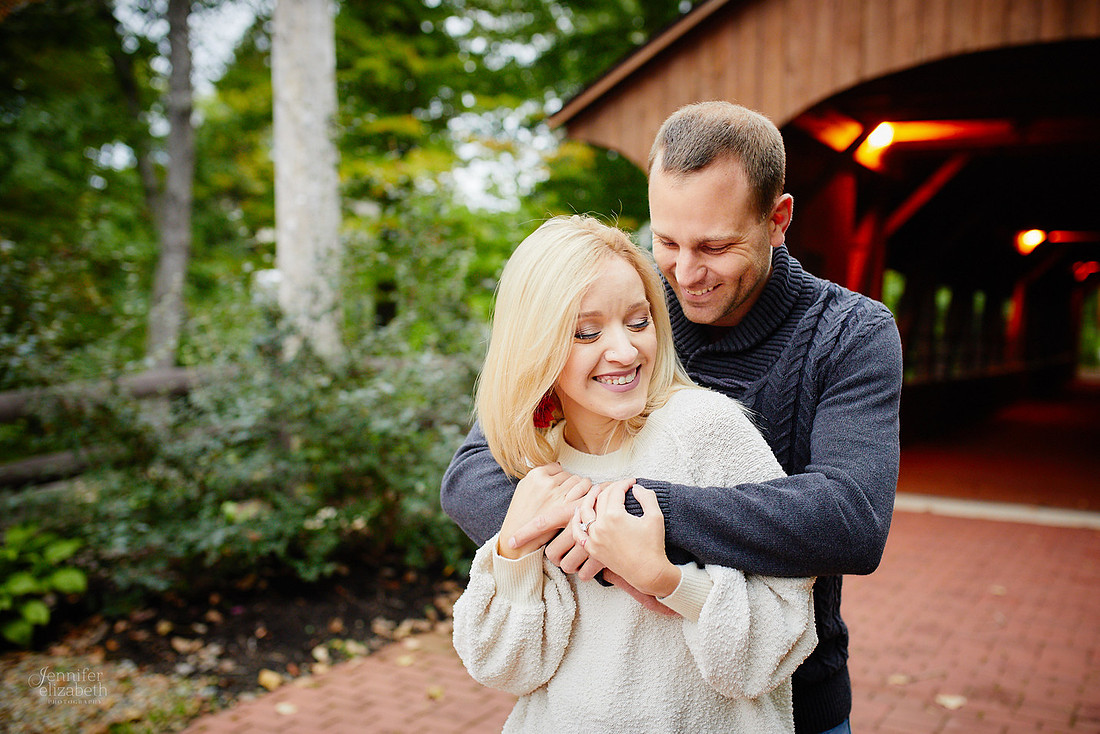 Brittany & Kyle: Engagement Session at David Fortier Park in Olmsted Falls