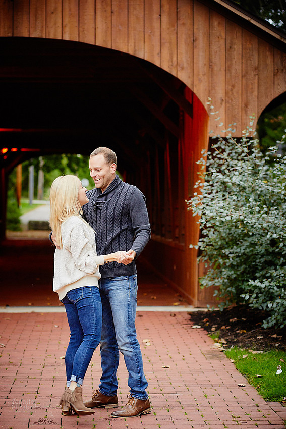 Brittany & Kyle: Engagement Session at David Fortier Park in Olmsted Falls