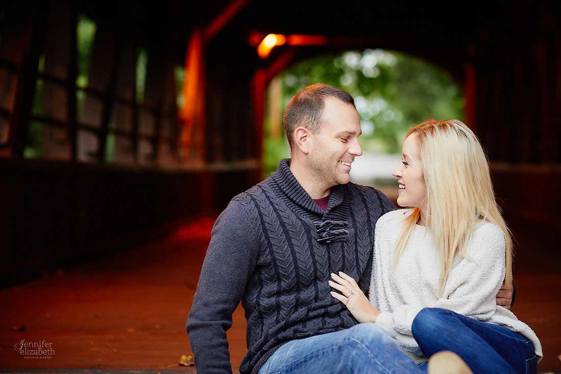 Brittany & Kyle: Engagement Session at David Fortier Park in Olmsted Falls