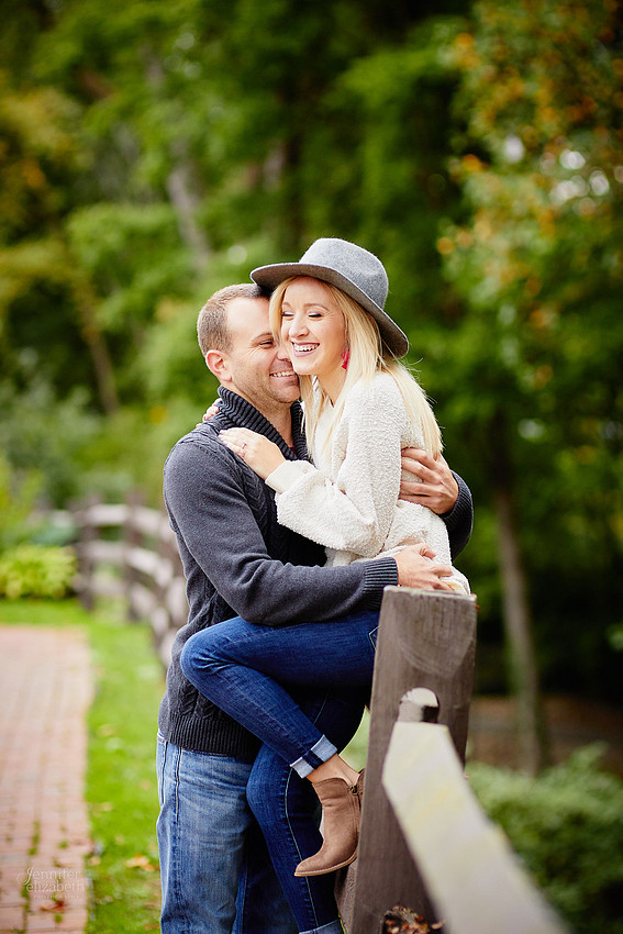 Brittany & Kyle: Engagement Session at David Fortier Park in Olmsted Falls