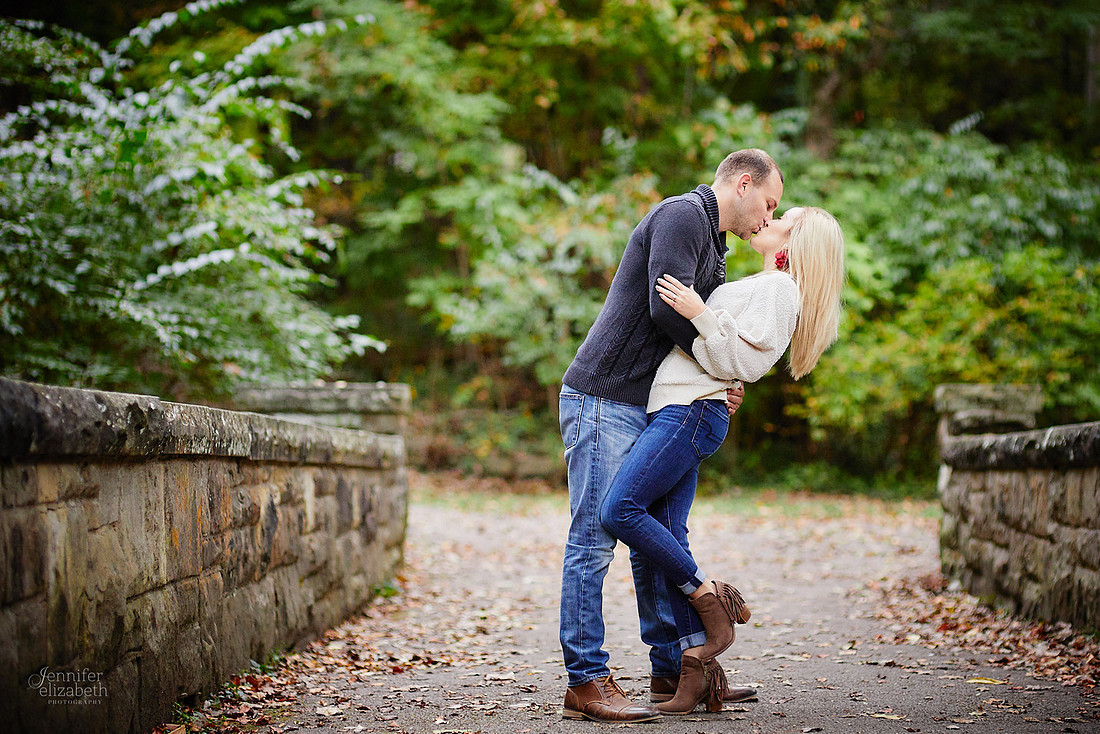 Brittany & Kyle: Engagement Session at David Fortier Park in Olmsted Falls