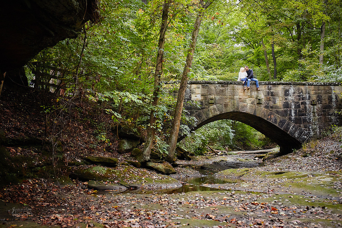Brittany & Kyle: Engagement Session at David Fortier Park in Olmsted Falls