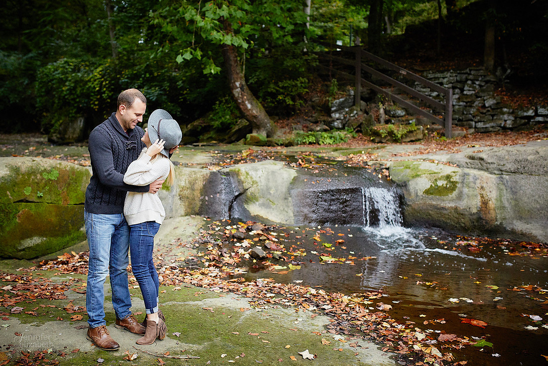 Brittany & Kyle: Engagement Session at David Fortier Park in Olmsted Falls