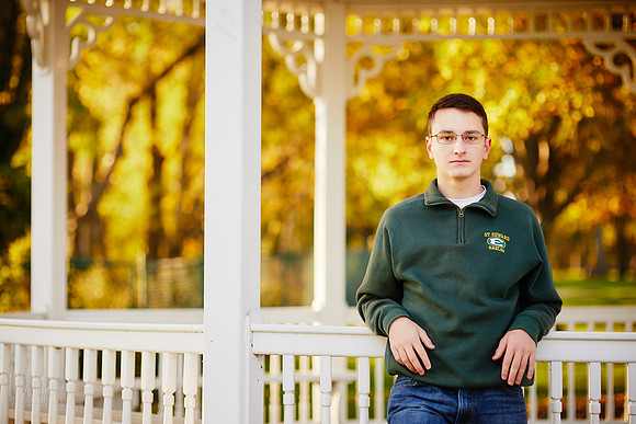Joey: Senior Session at Lakewood Park and St. Edward High School