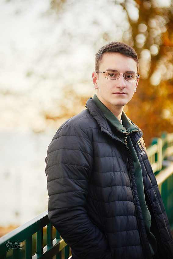 Joey: Senior Session at Lakewood Park and St. Edward High School