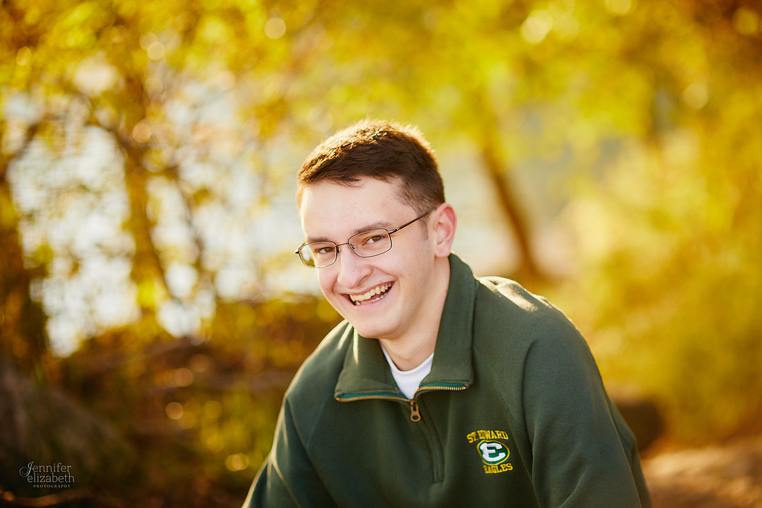 Joey: Senior Session at Lakewood Park and St. Edward High School