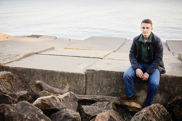 Joey: Senior Session at Lakewood Park and St. Edward High School
