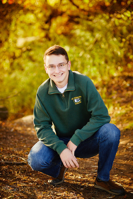 Joey: Senior Session at Lakewood Park and St. Edward High School
