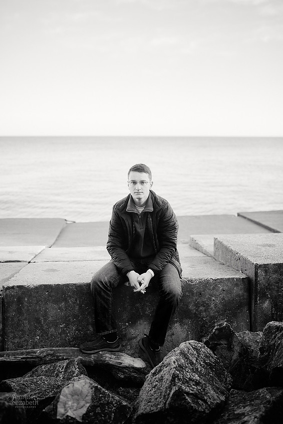 Joey: Senior Session at Lakewood Park and St. Edward High School