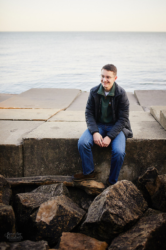 Joey: Senior Session at Lakewood Park and St. Edward High School