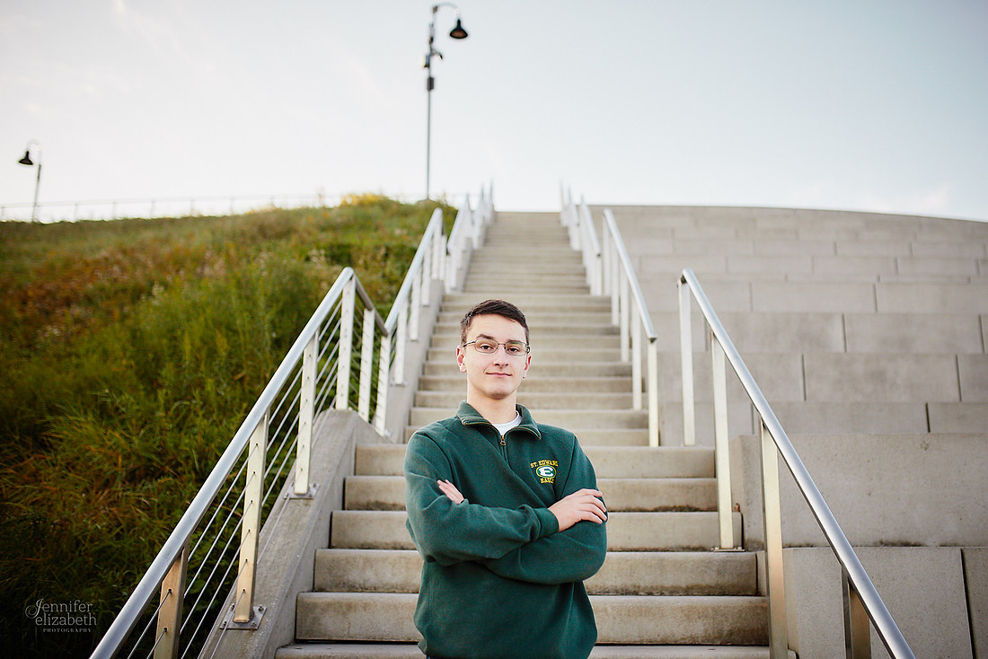 Joey: Senior Session at Lakewood Park and St. Edward High School