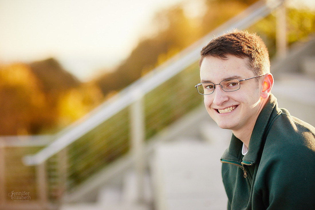 Joey: Senior Session at Lakewood Park and St. Edward High School