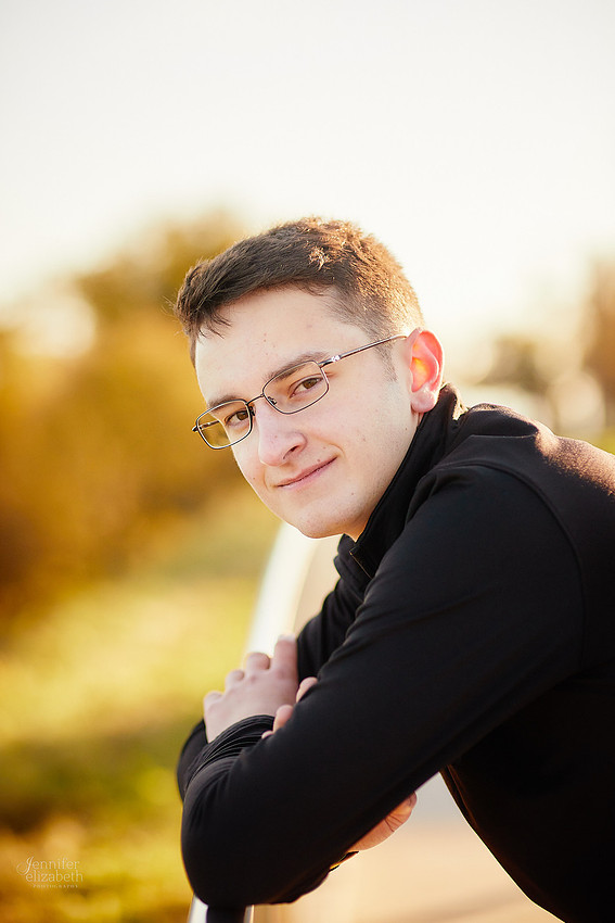 Joey: Senior Session at Lakewood Park and St. Edward High School