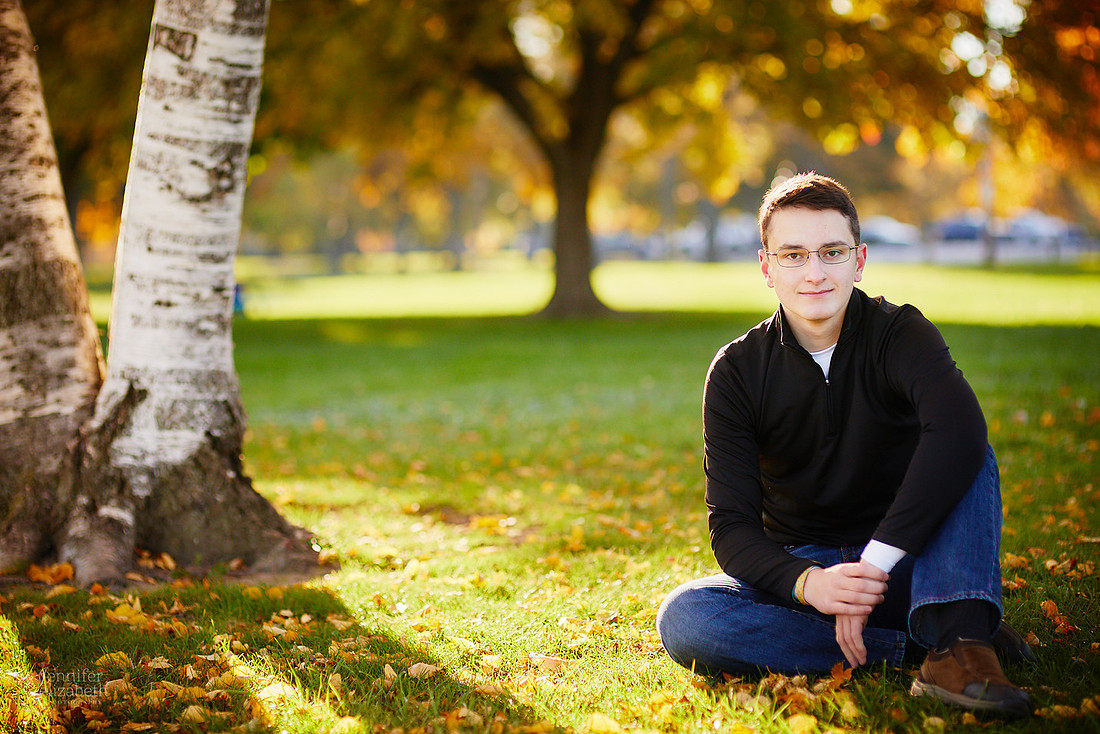 Joey: Senior Session at Lakewood Park and St. Edward High School