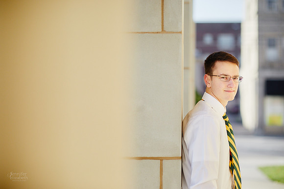 Joey: Senior Session at Lakewood Park and St. Edward High School