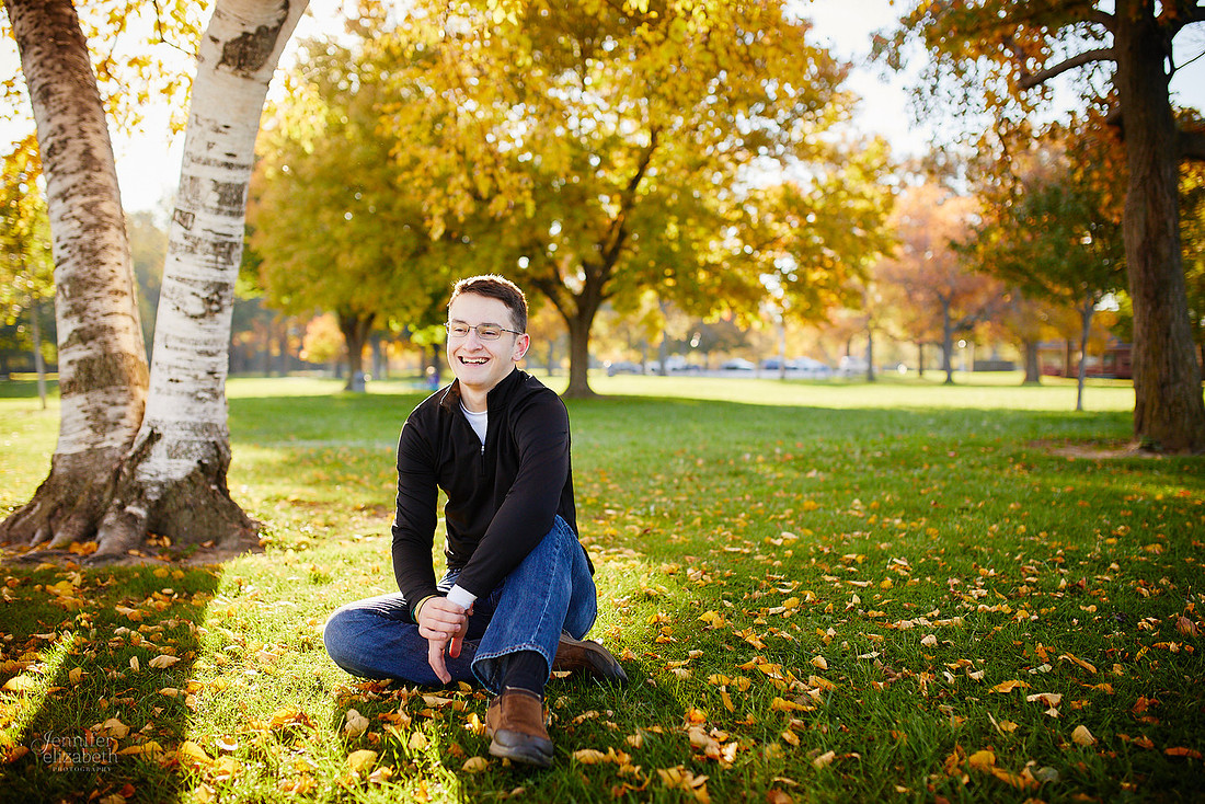 Joey: Senior Session at Lakewood Park and St. Edward High School