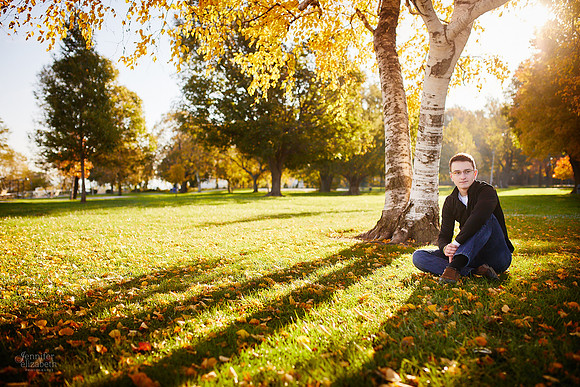 Joey: Senior Session at Lakewood Park and St. Edward High School