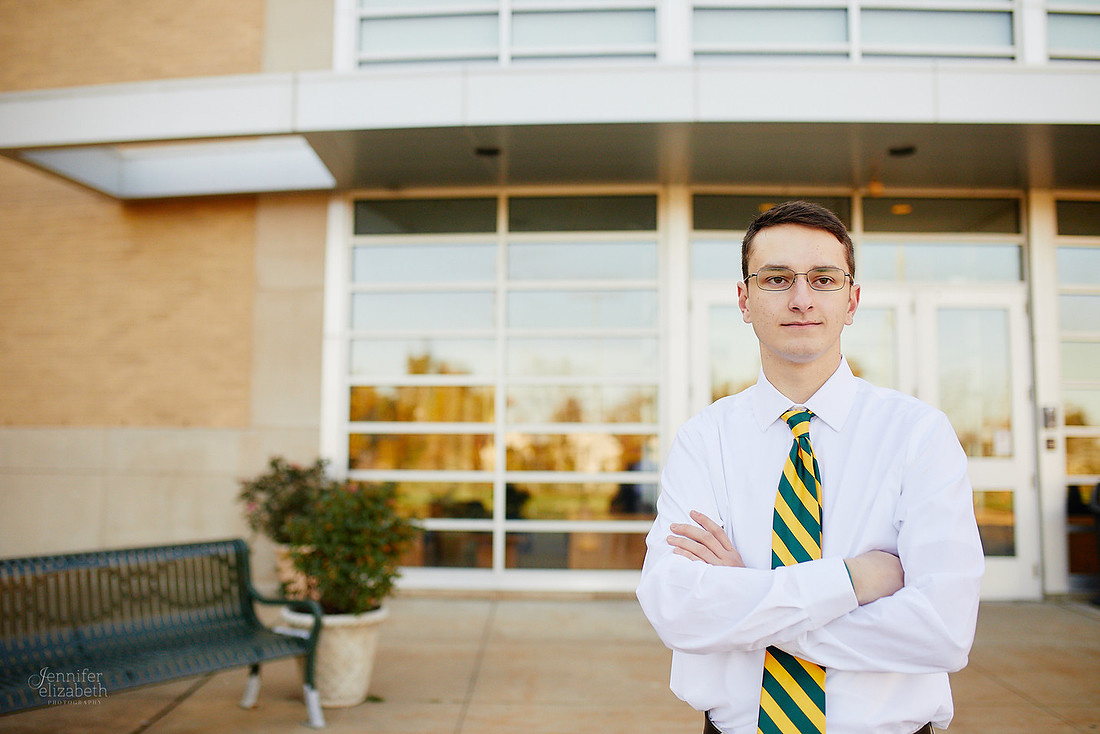 Joey: Senior Session at Lakewood Park and St. Edward High School