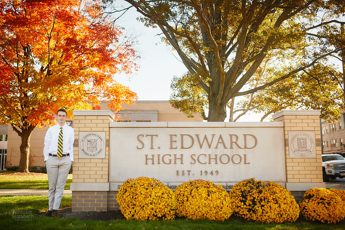 Joey: Senior Session at Lakewood Park and St. Edward High School