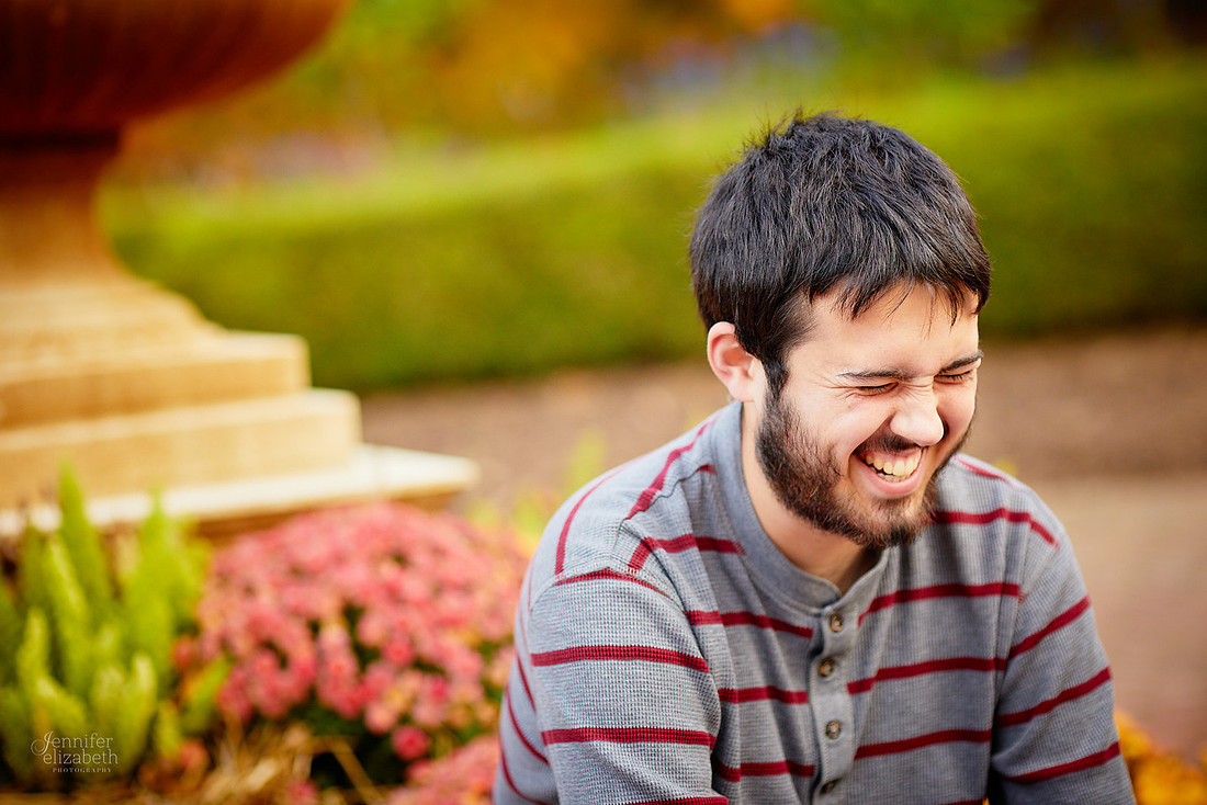 Kenneth: Senior Portrait Session at Kingwood Center Gardens in Mansfield