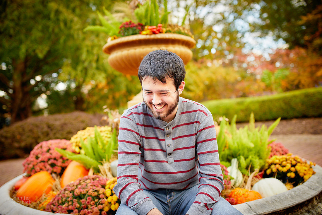 Kenneth: Senior Portrait Session at Kingwood Center Gardens in Mansfield