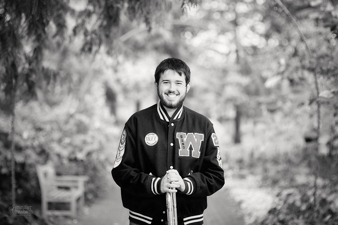 Kenneth: Senior Portrait Session at Kingwood Center Gardens in Mansfield