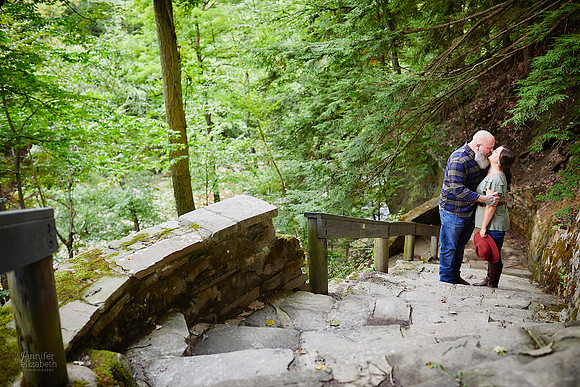 Jessica & Joe: Engagement Session at Henry Church Rock in Chagrin Falls