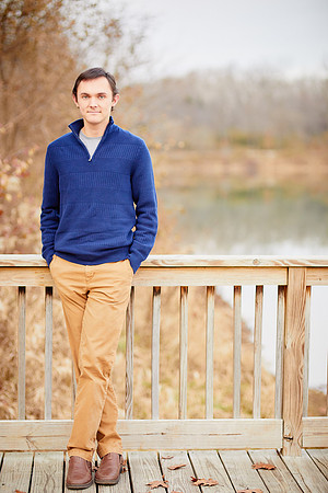 Nate: Senior Portrait Session in Antrim Park, Columbus
