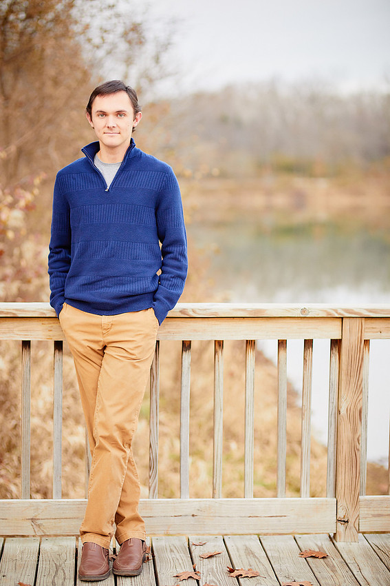 Nate: Senior Portrait Session in Antrim Park, Columbus