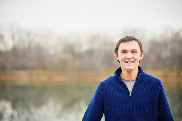 Nate: Senior Portrait Session in Antrim Park, Columbus