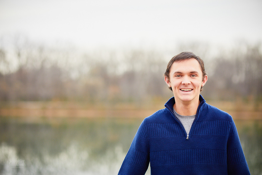 Nate: Senior Portrait Session in Antrim Park, Columbus