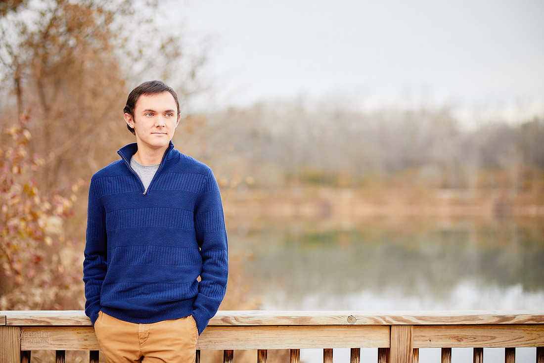 Nate: Senior Portrait Session in Antrim Park, Columbus