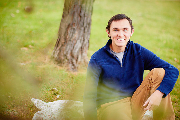 Nate: Senior Portrait Session in Antrim Park, Columbus